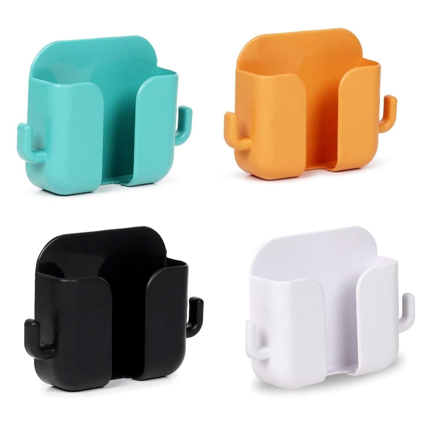 Wall Mounted Mobile Holder With Adhesive Strips (Pack of 4 & 8) - Urban India