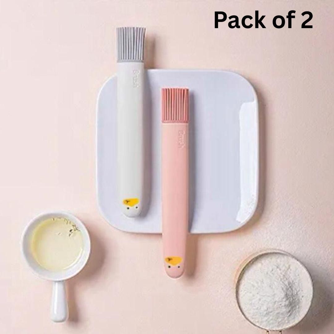 Silicone Pastry Brush Silicone Basting Brush Kitchen Coating Brush (Pack of 2)