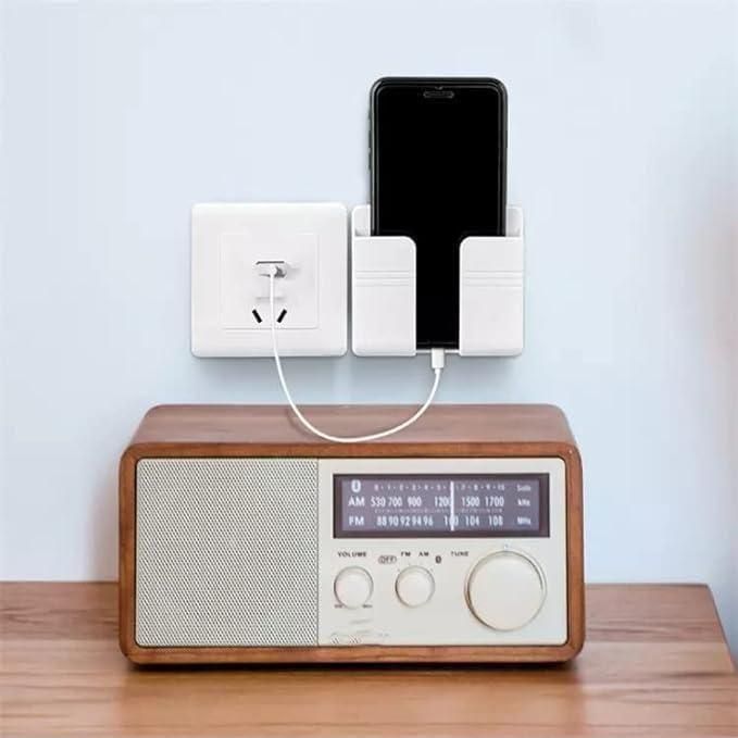 Wall Mounted Mobile Holder With Adhesive Strips (Pack of 4 & 8) - Urban India