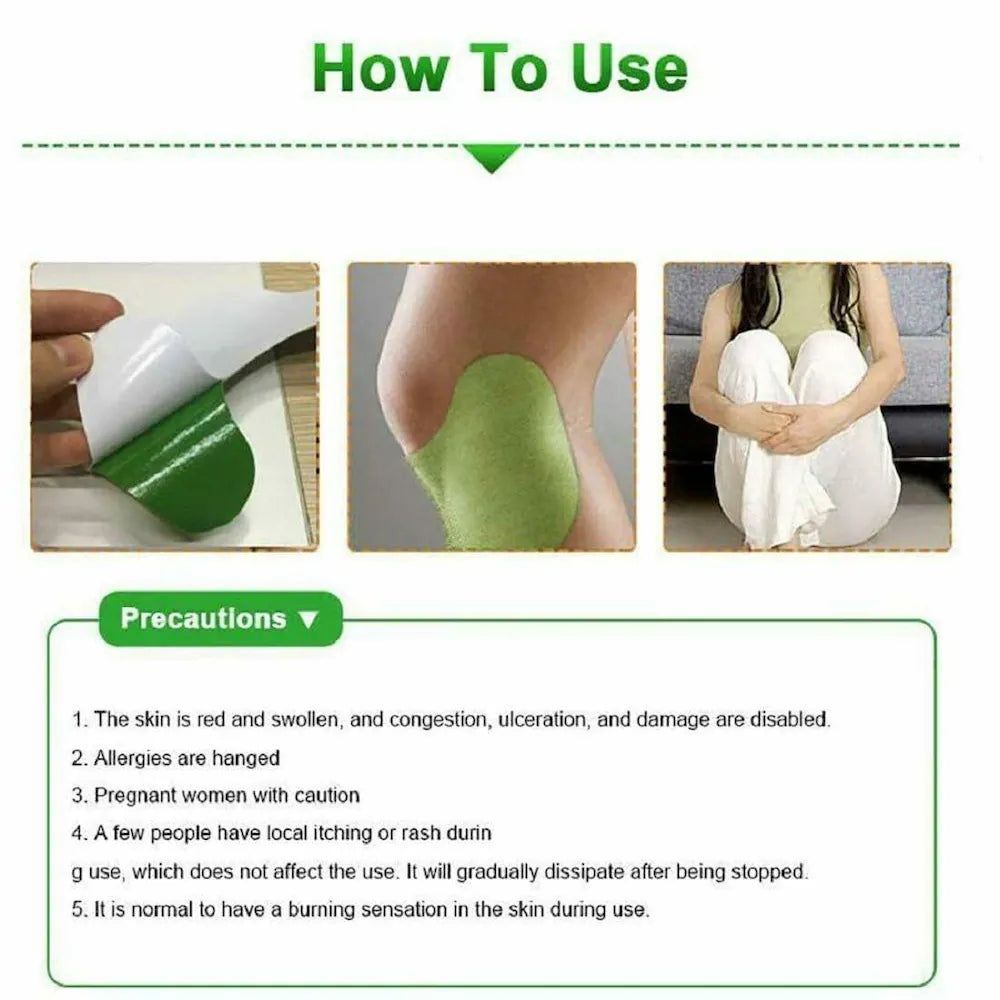 Herbal Knee Pain Relief Patch,10 PCS wellnee Knee Patches